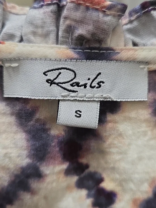 Rails Lyocell Blend Print Ruffle Blouse - Picture 7 of 8